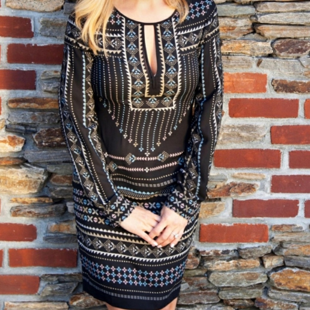 BCBGMaxAzria Freya Print Tunic Dress